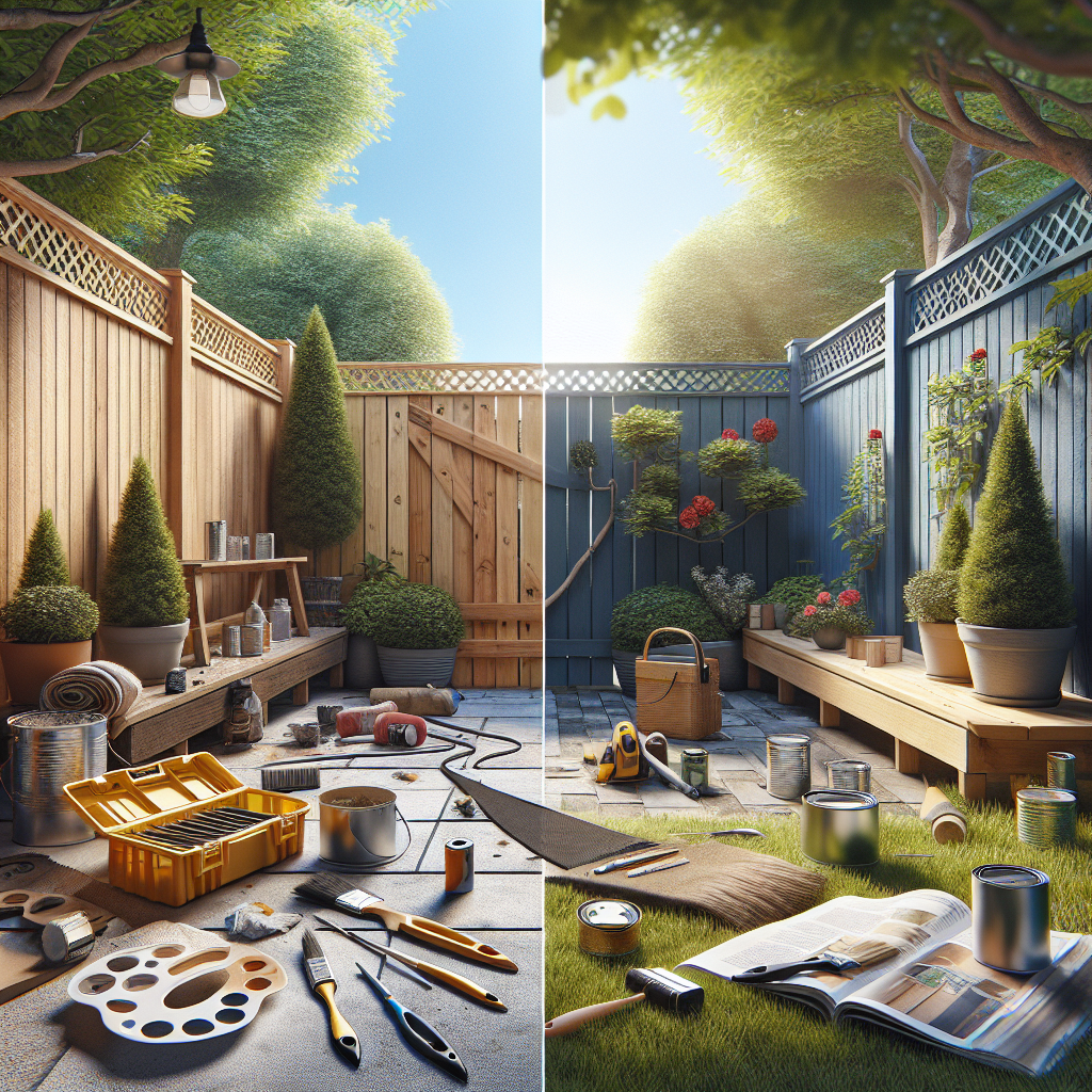 Fence Makeover Ideas