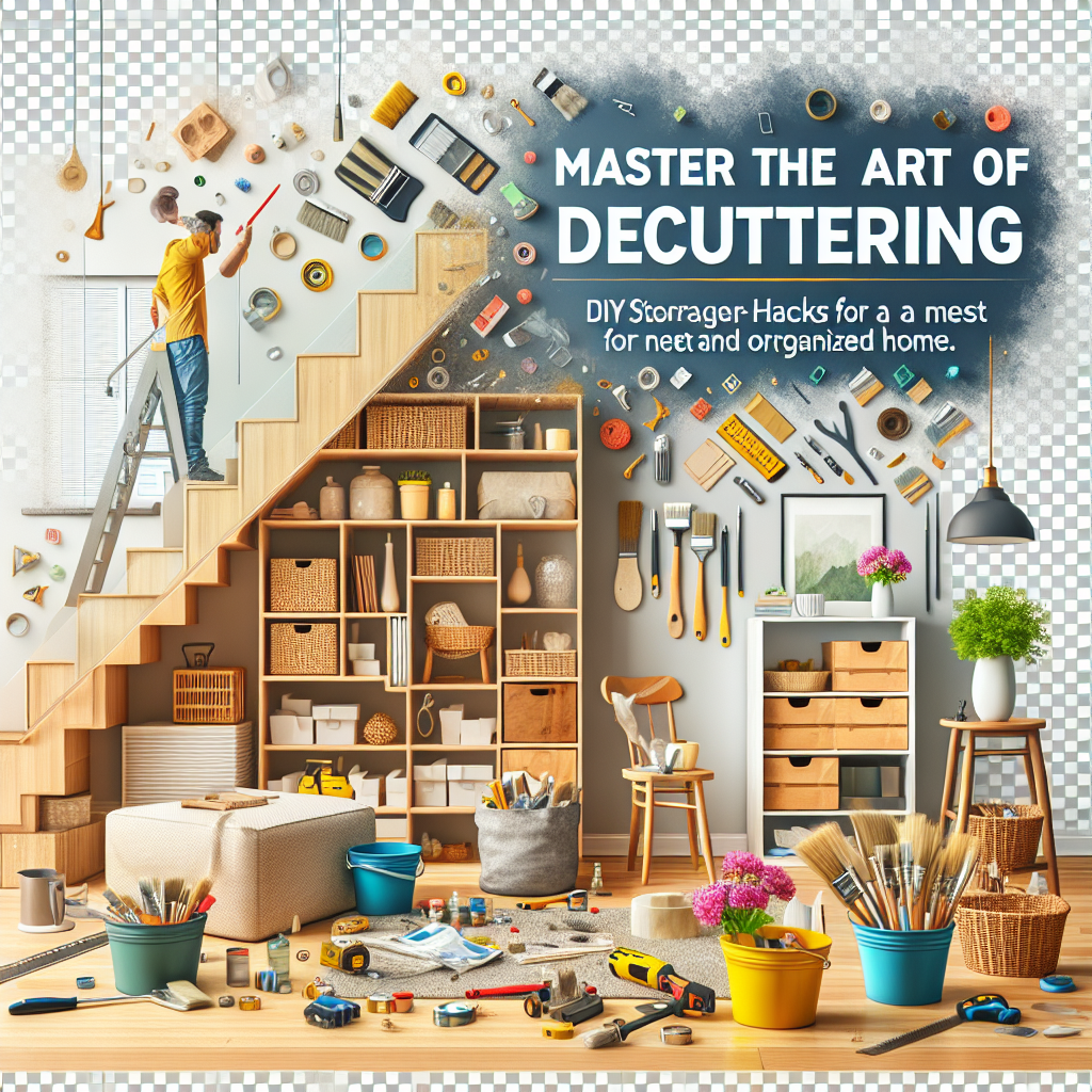 Master the Art of Decluttering: DIY Storage Hacks for a Neat and Organized Home