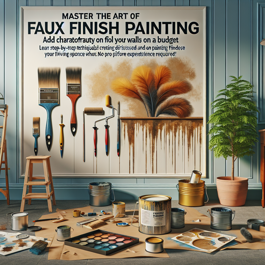 Master the Art of Faux Finish Painting: Add Character to Your Walls on a Budget