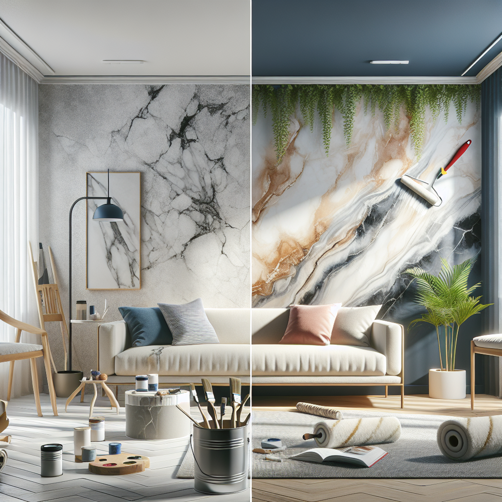 Master the Art of Faux Finish: Transform Your Living Room with Authentic-Looking Marble Paint