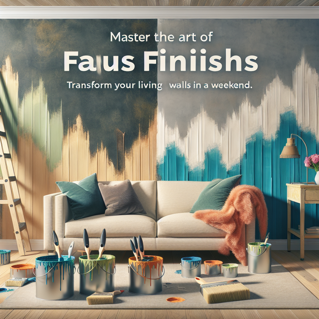 Master the Art of Faux Finishes: Transform Your Living Room Walls in a Weekend