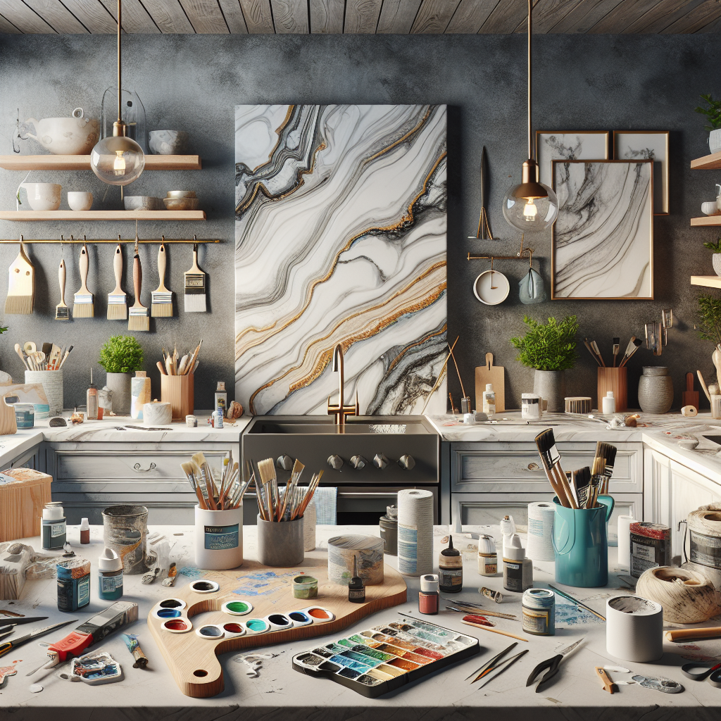 Master the Art of Faux Marble Painting: A Comprehensive DIY Guide to Transform Your Countertops