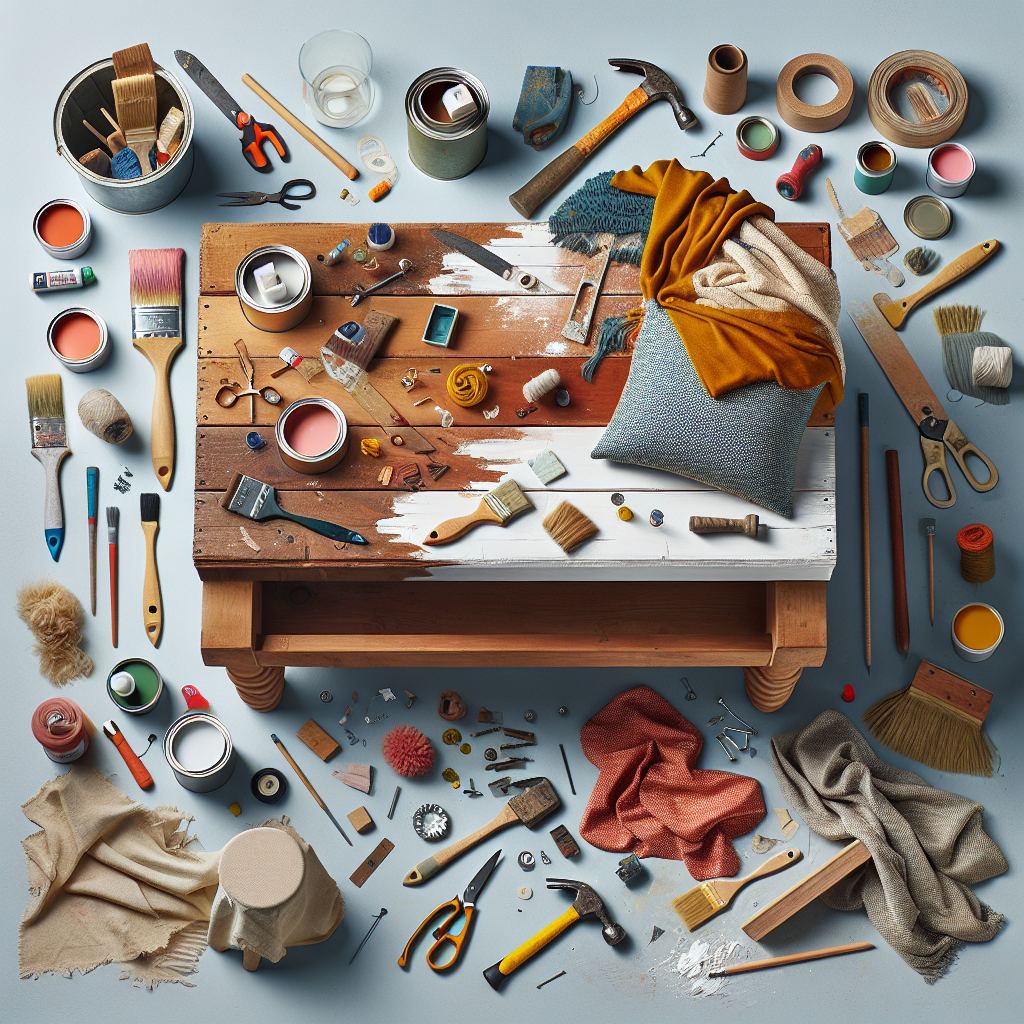 Master the Art of Upcycling: Transform Your Old Coffee Table into a Chic Ottoman