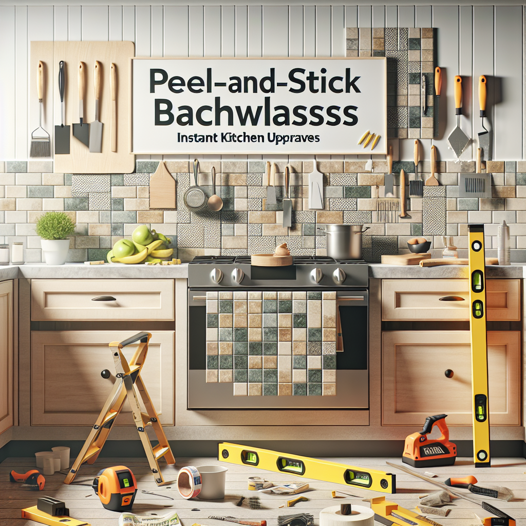 Peel-and-Stick Backsplashes